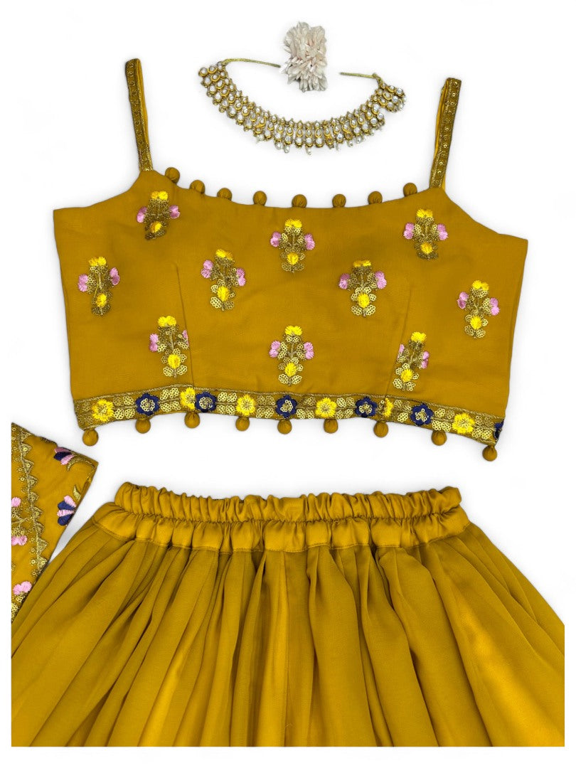 Musturd yellow indowestern plazzo suit