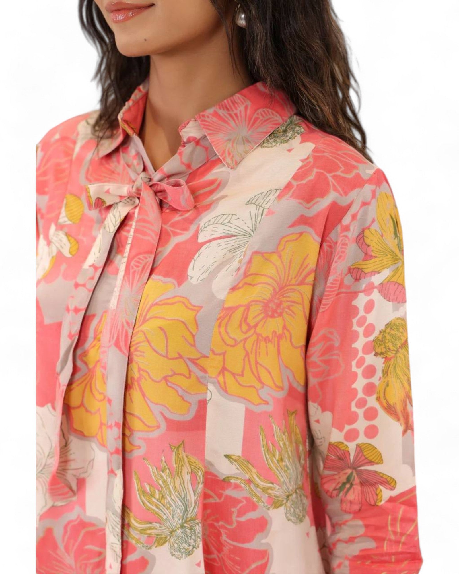 Stylish muslin floral printed co ord set