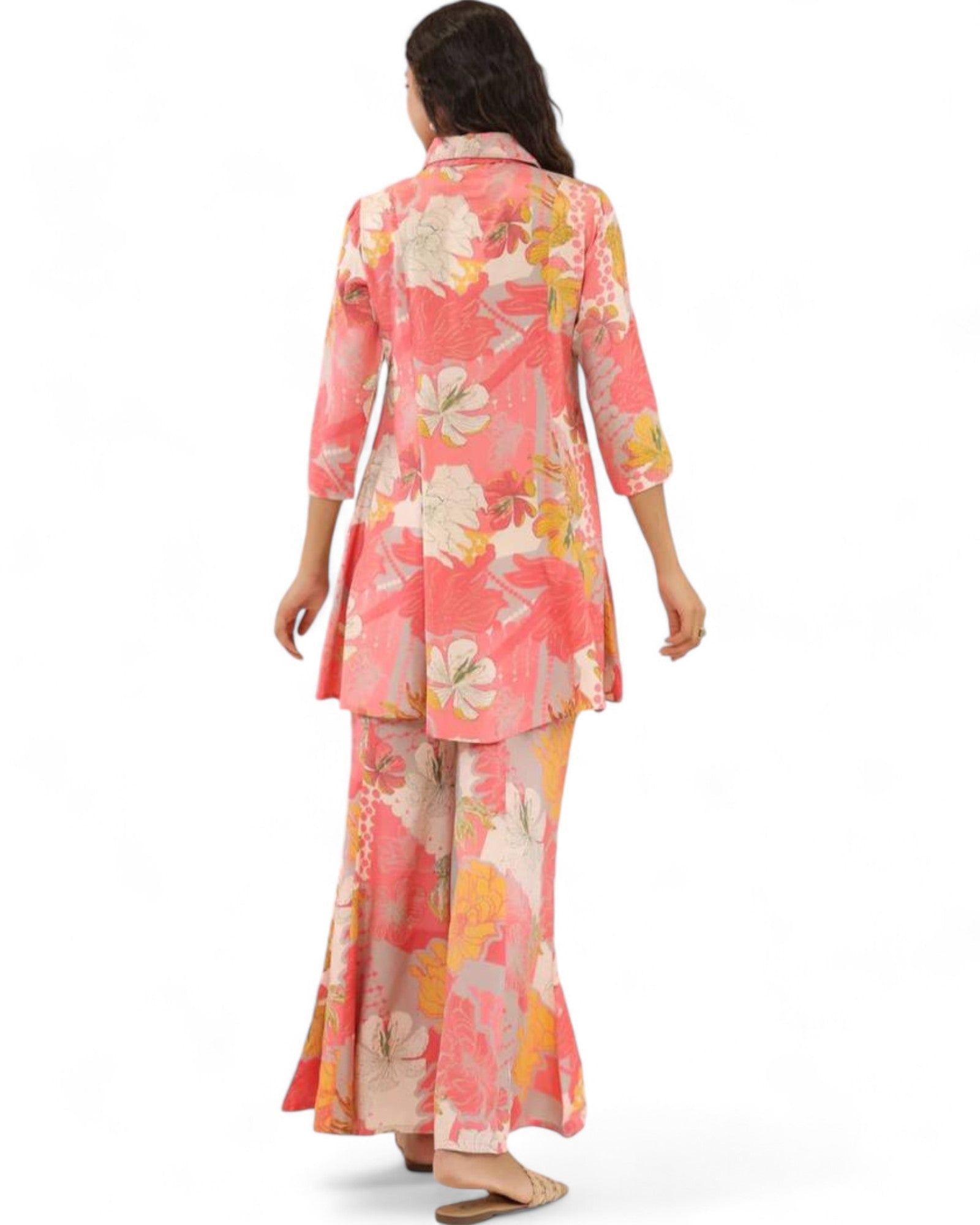 Stylish muslin floral printed co ord set