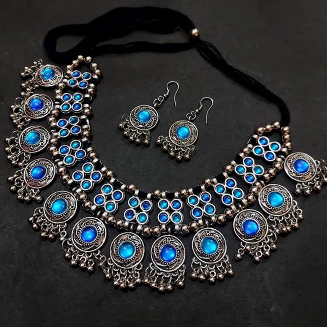 Oxidised Silver Jewellery Set