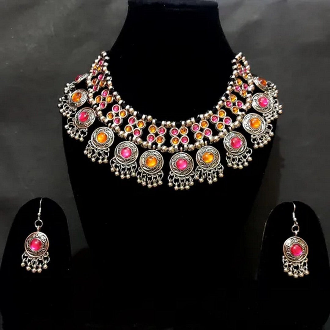 Oxidised Silver Jewelry Set