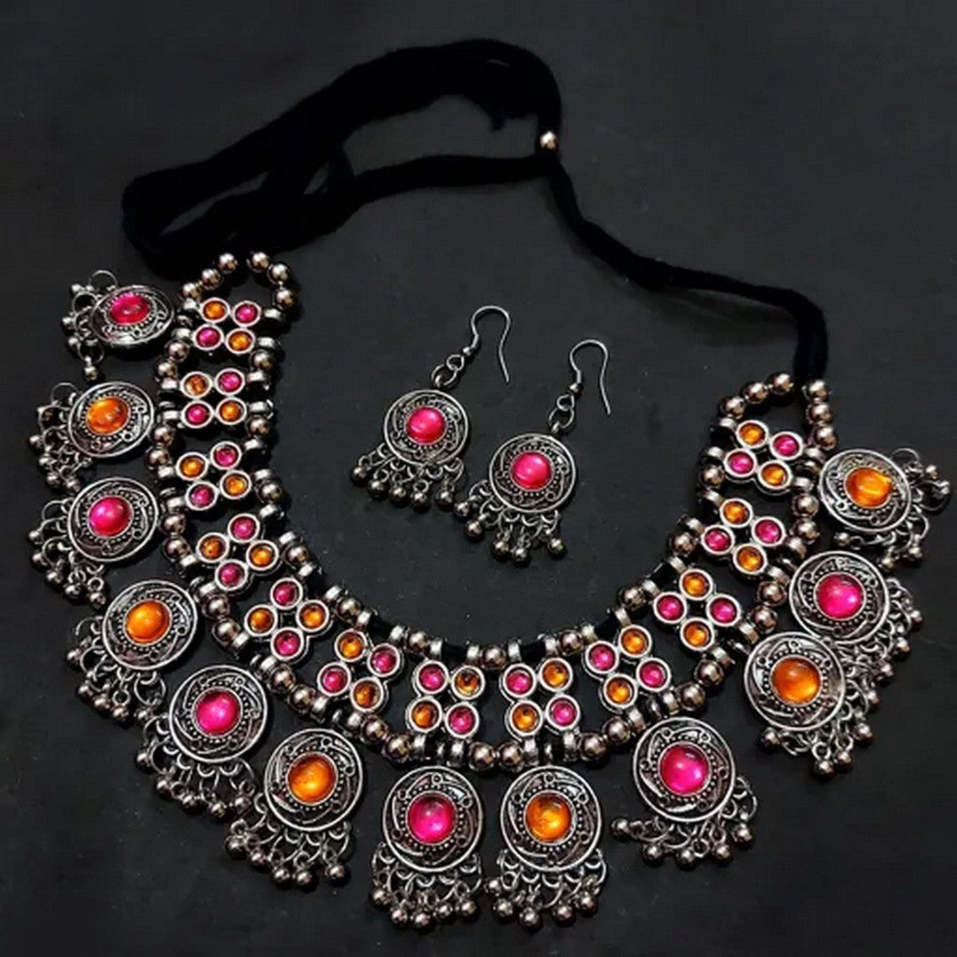 Oxidised Silver Jewelry Set