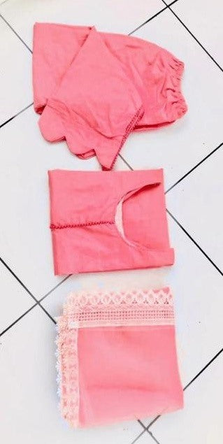 Peach cotton suit