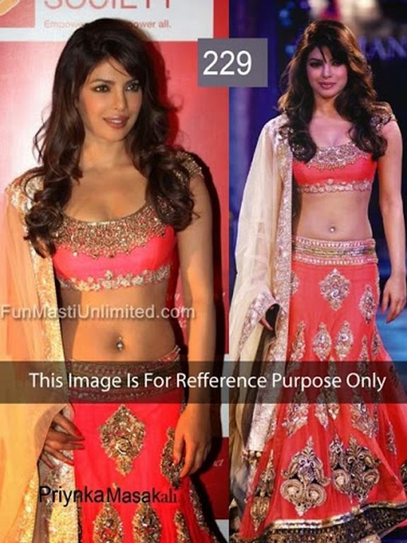 priyaka masakali anarkali lehnga