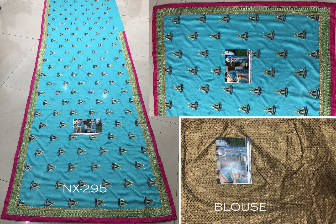 rama rangoli georgette silk embroidered festival wear saree