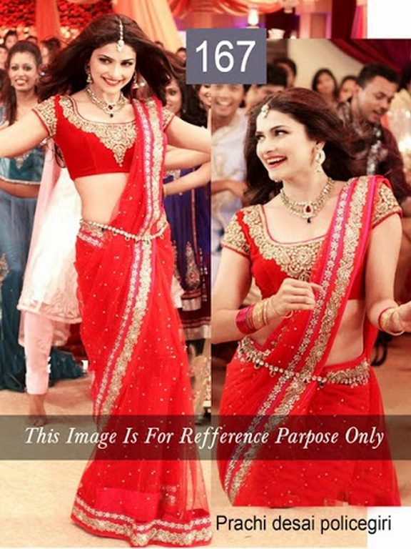 Saree of Prachi Desai in Policegiri