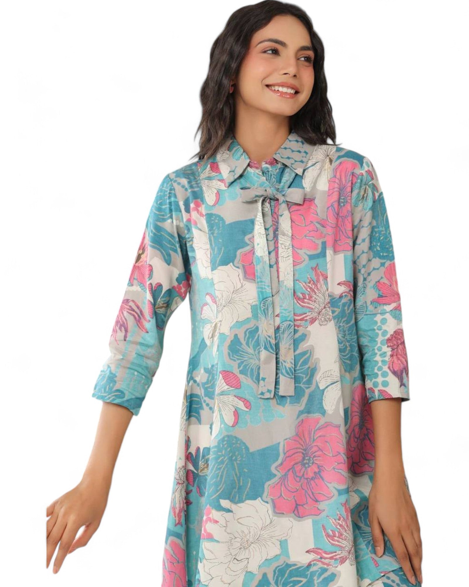 Stylish muslin floral printed co ord set