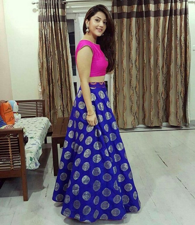 Stylist Blue prinred Ceremonial lehenga