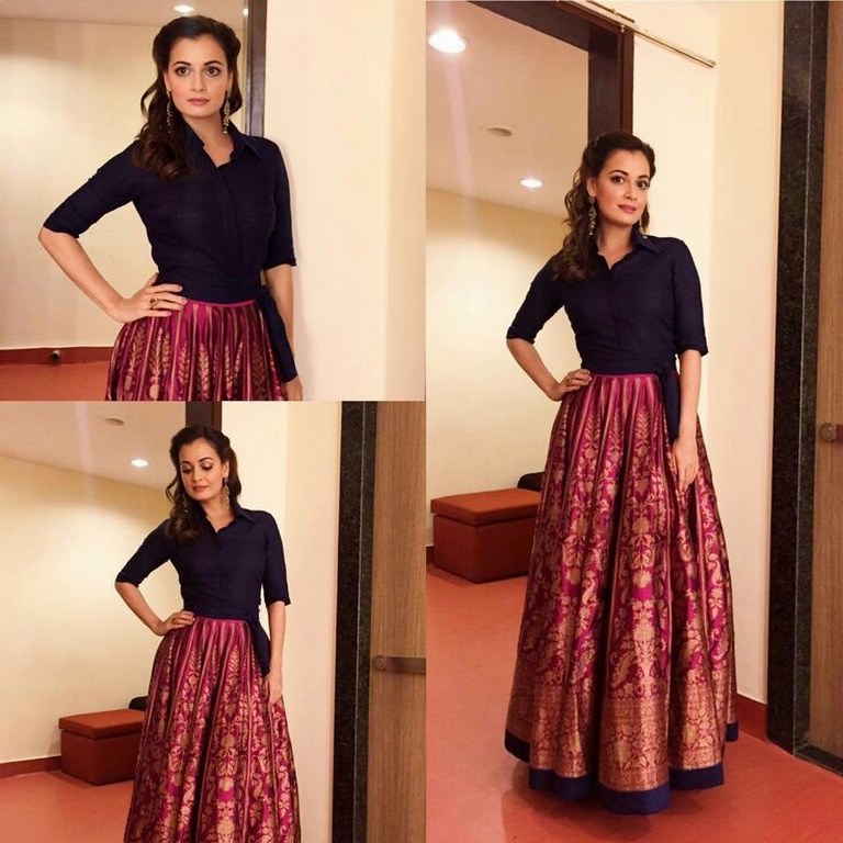 Stylist Pink Printed Party wear lehenga