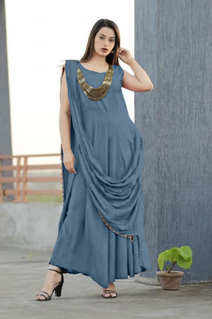 wine maroon heavy reyon stylist kurti