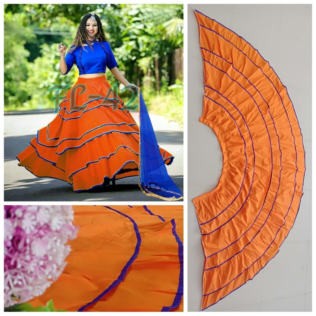Yellow two tone tapeta silk plain lehenga choli
