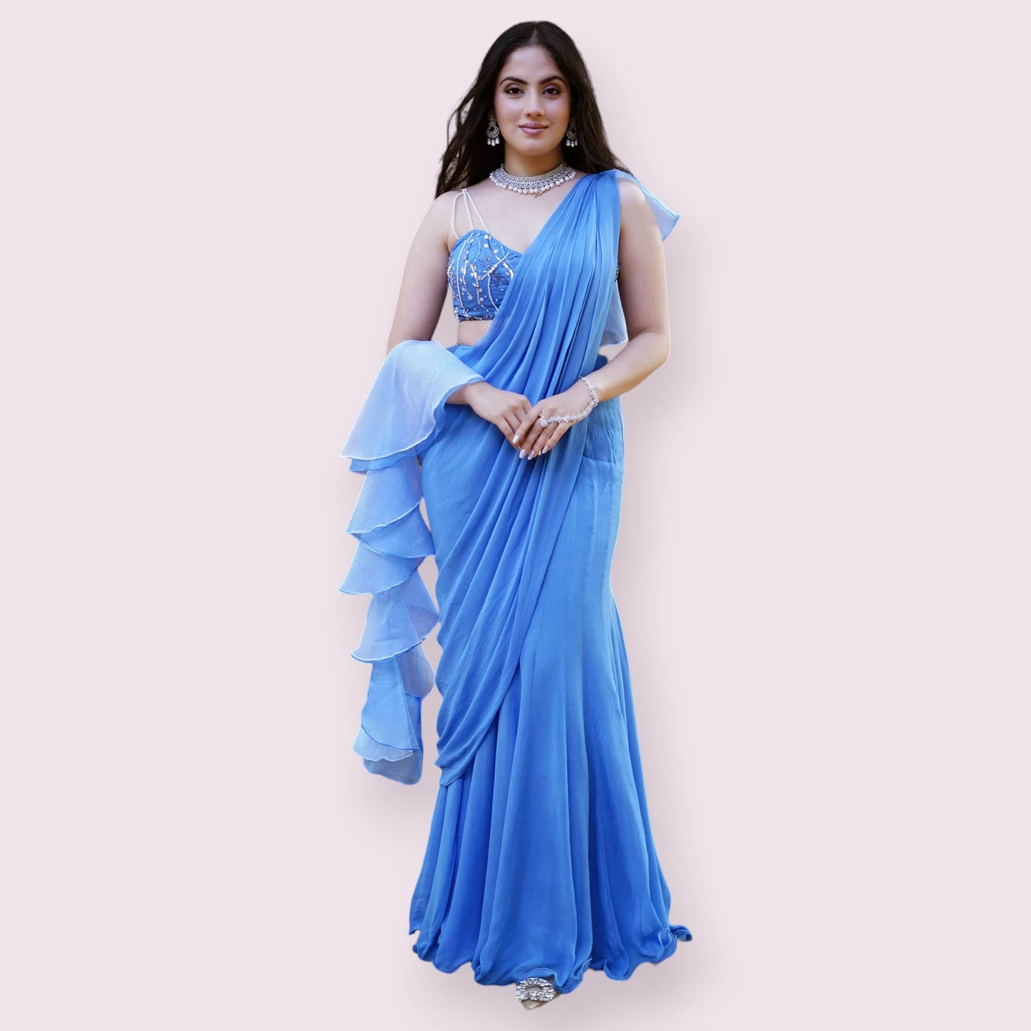 Pre-stitched Draped Ready to Wear Sarees