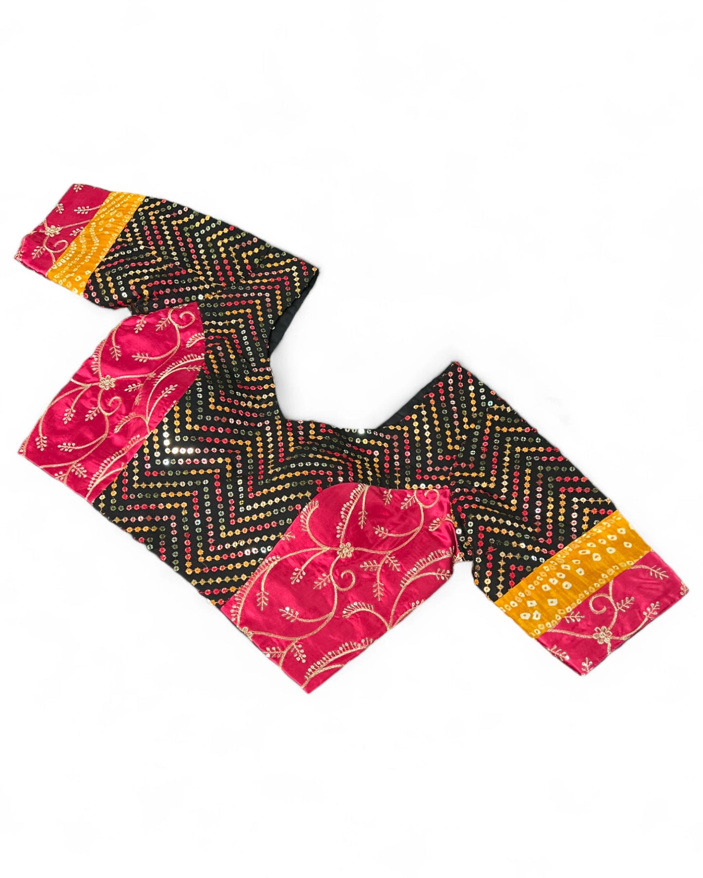 Black rayon gujarati garba navratri lehenga chaniya choli