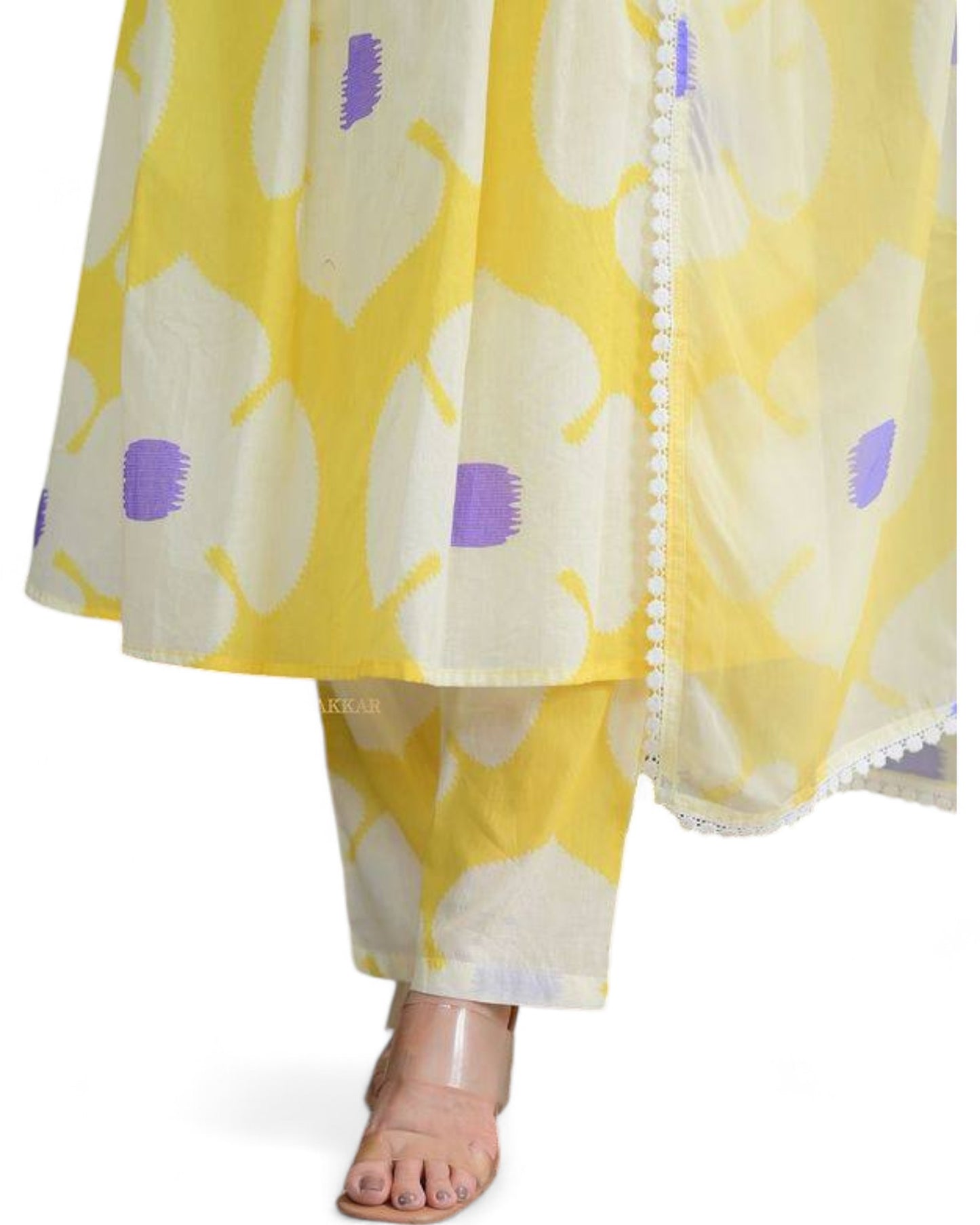 Georgette floral printed anarkali gown