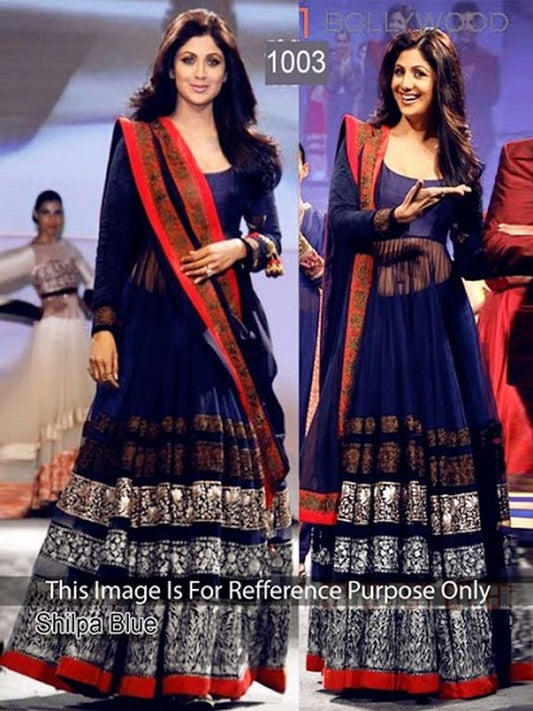 SHILPA SHETTY BLUE GOWN