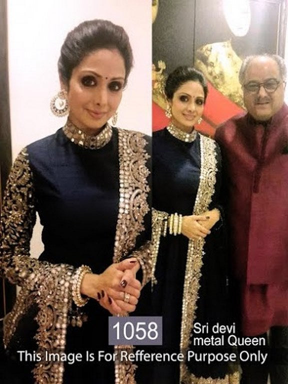 SHRIDEVI BLACK DESIGNER SALWAR SUIT WEDDING SUIT