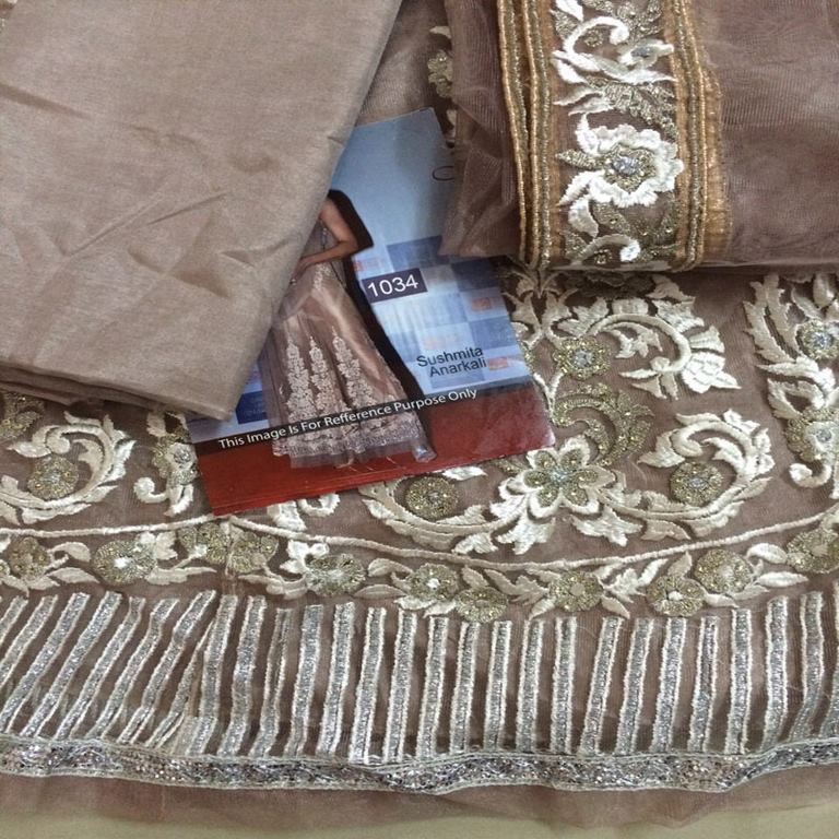 SUSMITA CREAM ANARKALI SUIT