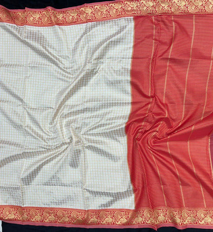 Soft Lichi Silk Saree with Rich Pallu & Jacquard Work