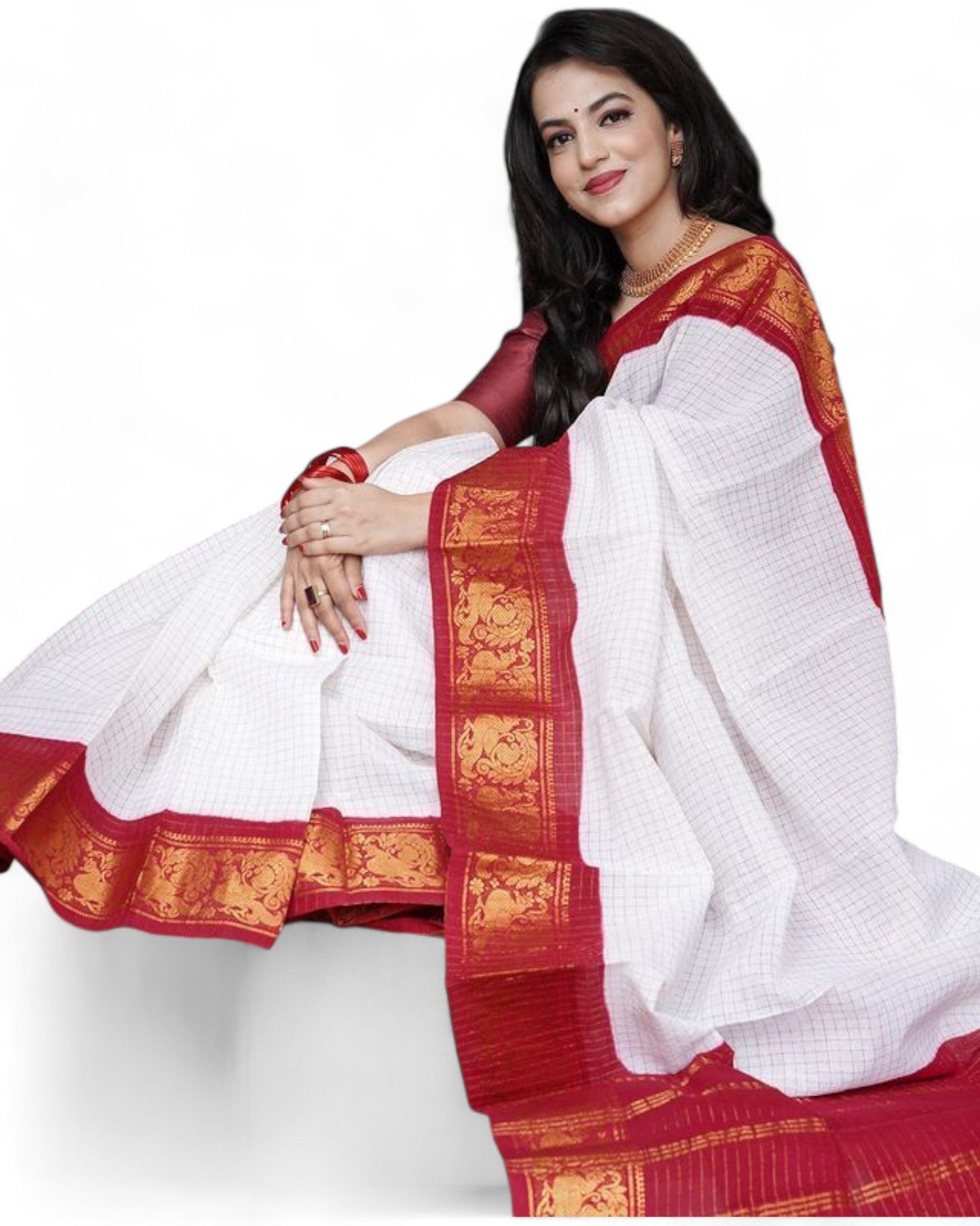 Soft Lichi Silk Saree with Rich Pallu & Jacquard Work