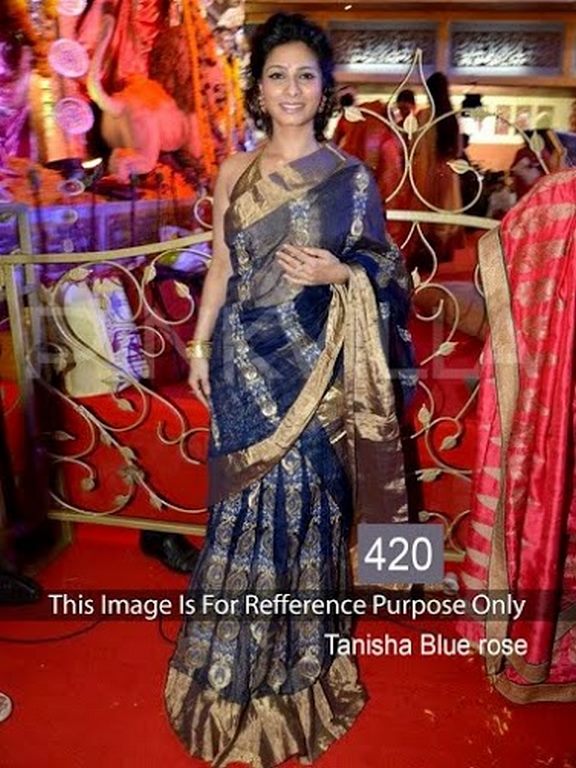 Tanisha Blue Rose Saree