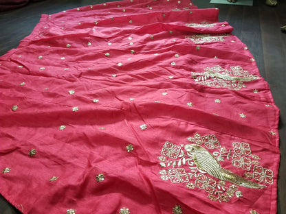 Stylist Pink embroidered Ceremonial lehenga