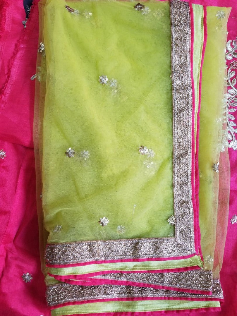 Stylist Pink embroidered Ceremonial lehenga