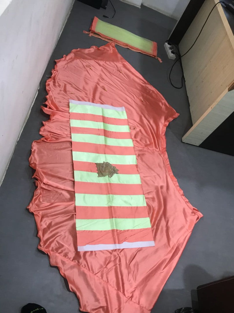 Orange partywear lehenga choli