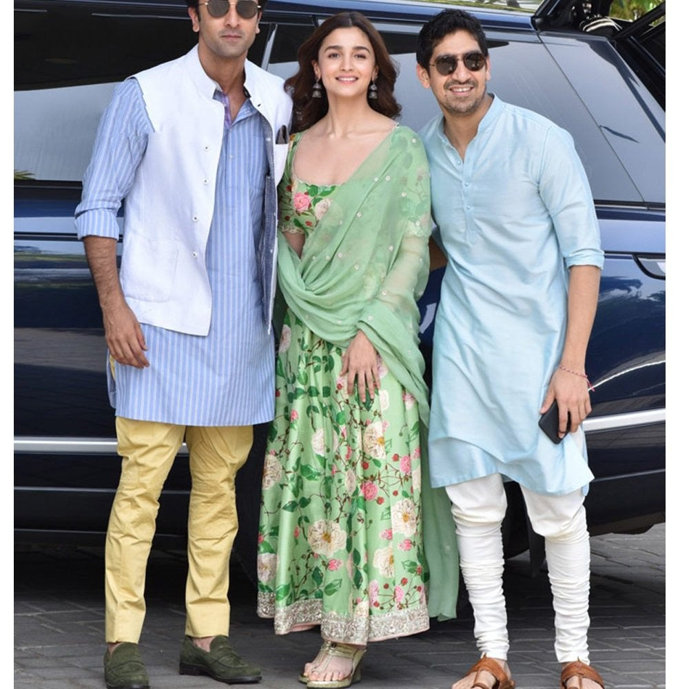alia bhatt pistagreen tapeta silk digital floral printed long anarkali suit