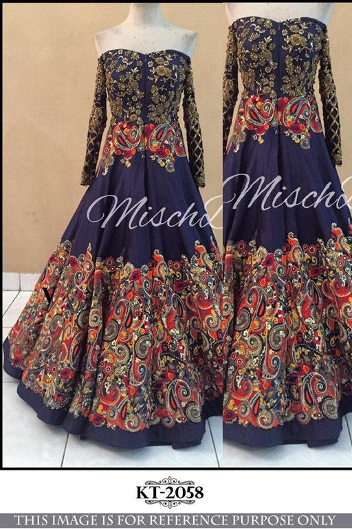 Angel Heavy designer embroidered wedding lehenga