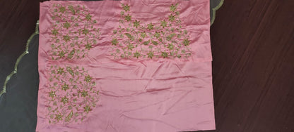 Baby pink soft net sequin embroidery work lehenga choli