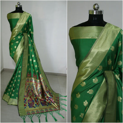 Banarasi silk jaquard weaving saree