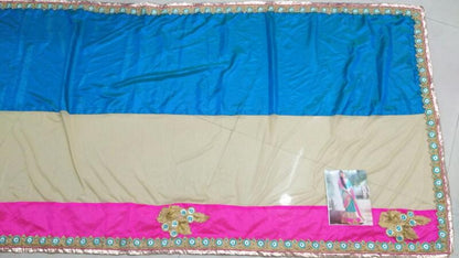 Beauitufl multicolor embroidered wedding saree