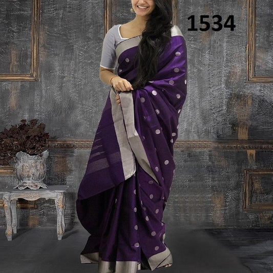 Beautiful Blue Printed Wedding Saree