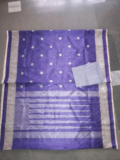 Beautiful Blue Printed Wedding Saree