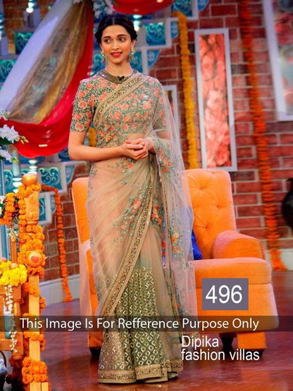 Beautiful bollywood style embroidered stylist saree