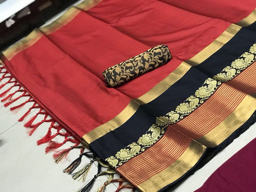 Beautiful cotton silk multicolor sarees