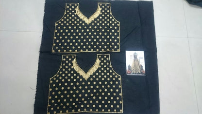 Beautiful designer heavy embroidered black bridal lehenga