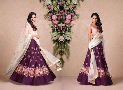 Beautiful embroidered ceremonial bridal lehenga