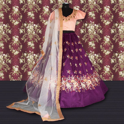 Beautiful embroidered ceremonial bridal lehenga