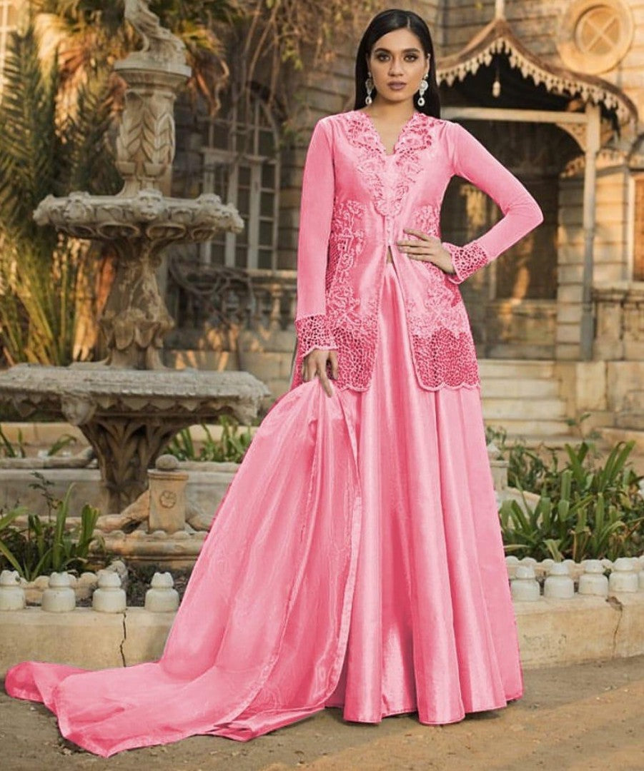 Beautiful embroidered lehenga suit