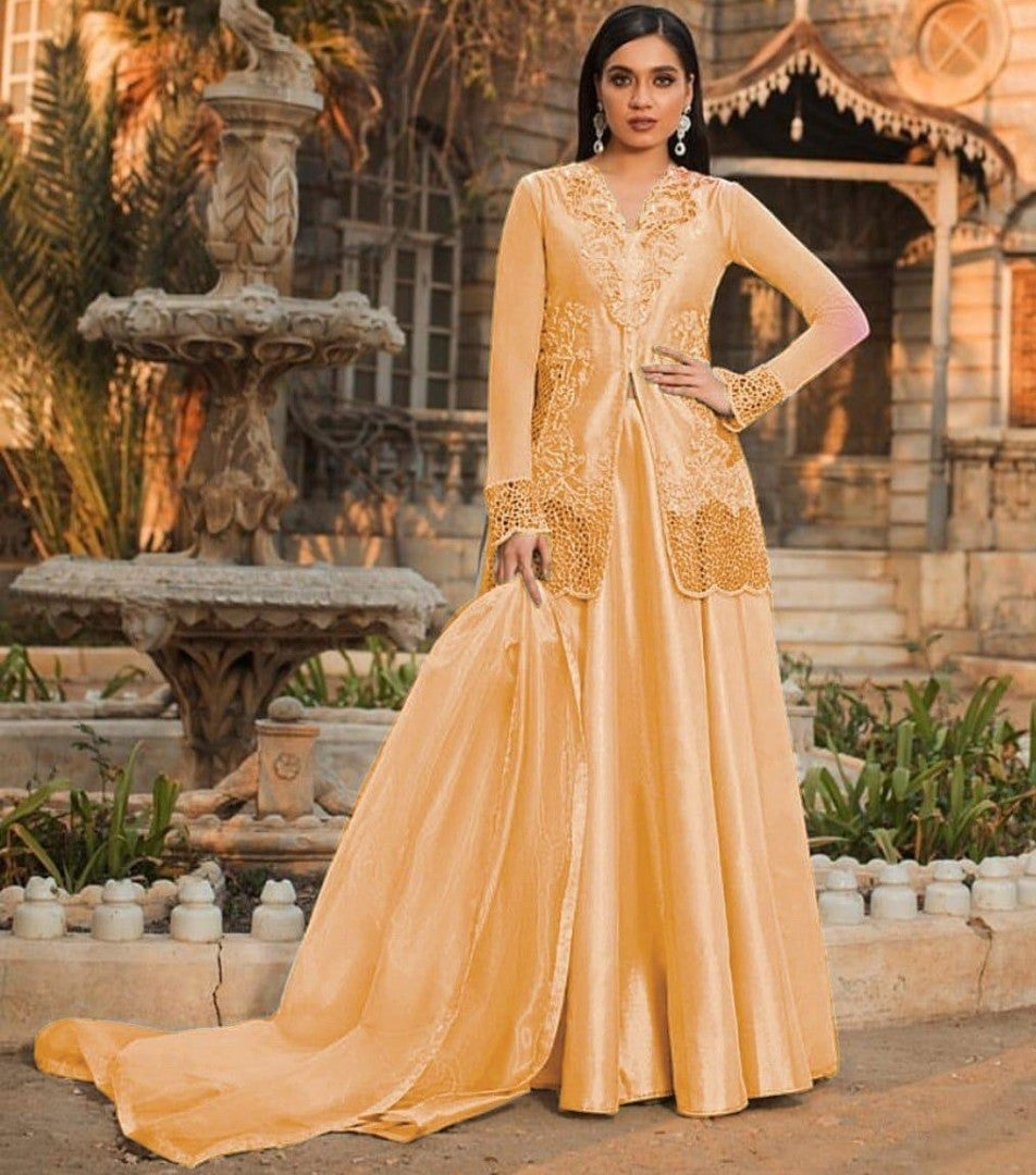 Beautiful embroidered lehenga suit