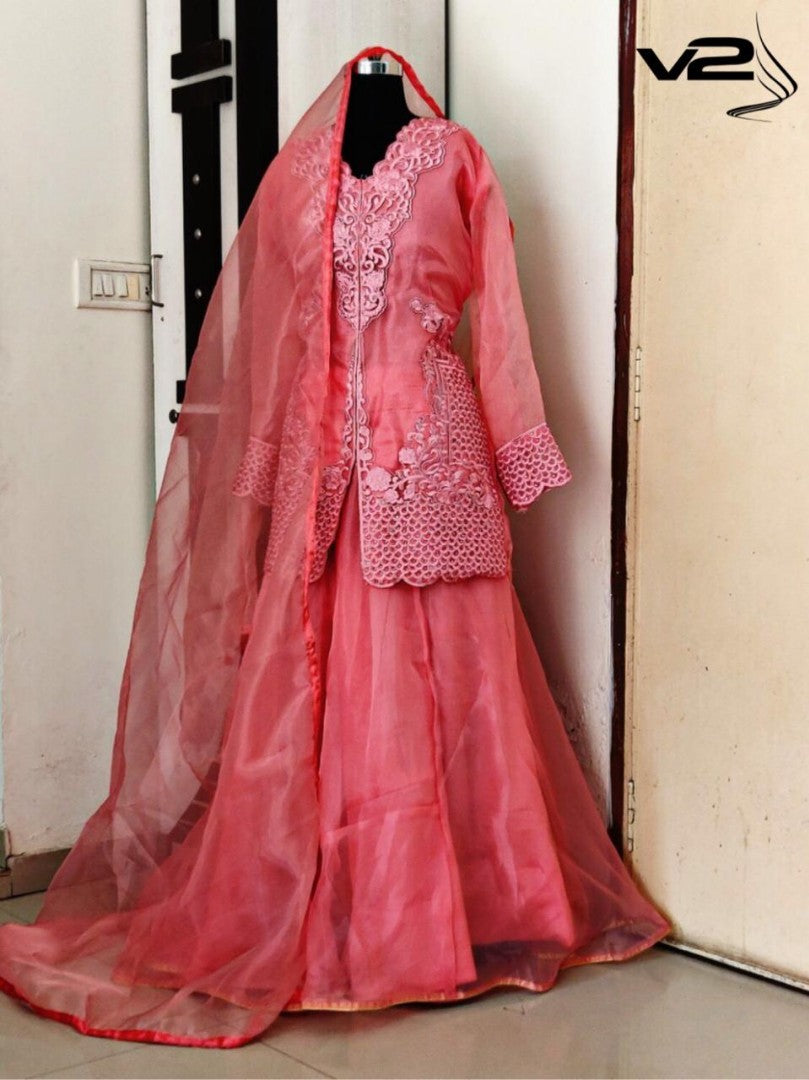 Beautiful embroidered lehenga suit