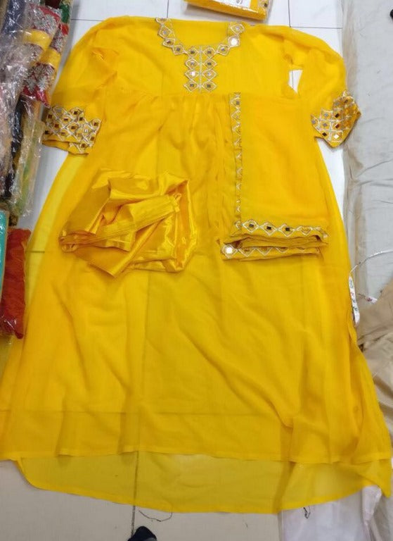 beautiful multi color anarkali suits