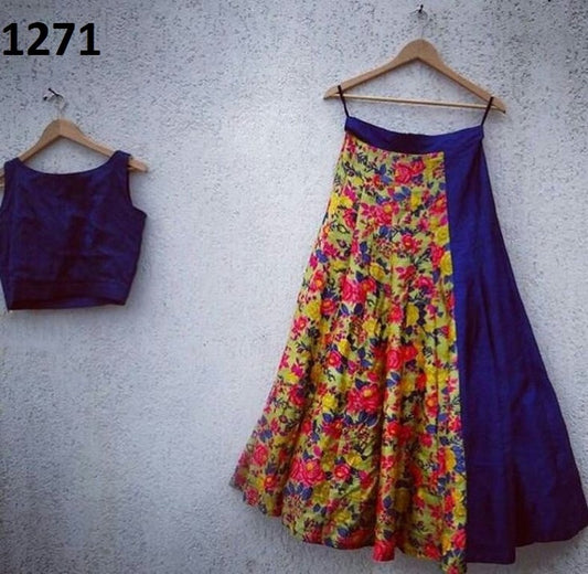 Beautiful Multicolor printed Ceremonial lehenga