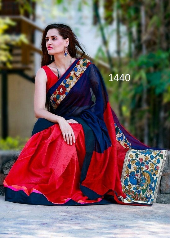 Beautiful Multicolor Printed Ceremonial Saree
