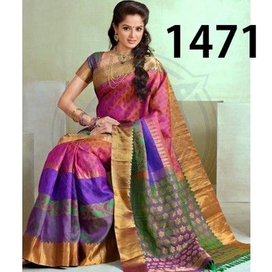 Beautiful Multicolor Printed Ceremonial Saree