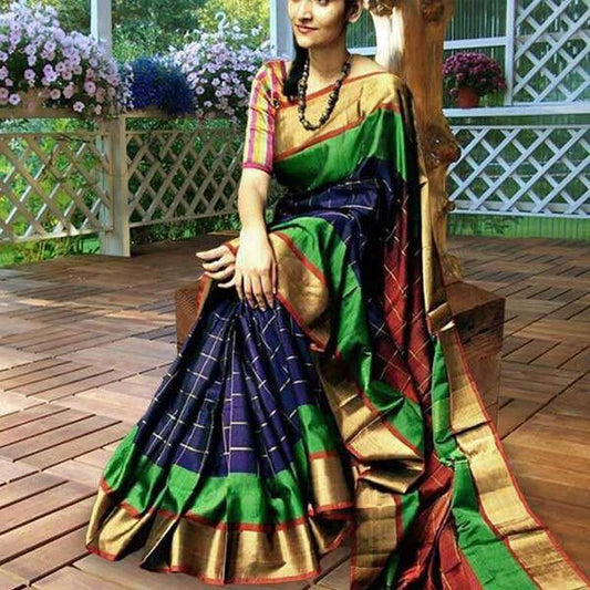 Beautiful Multicolor Printed Ceremonial Saree