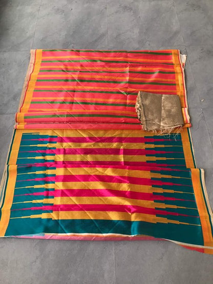 Beautiful Multicolor Printed Ceremonial Saree