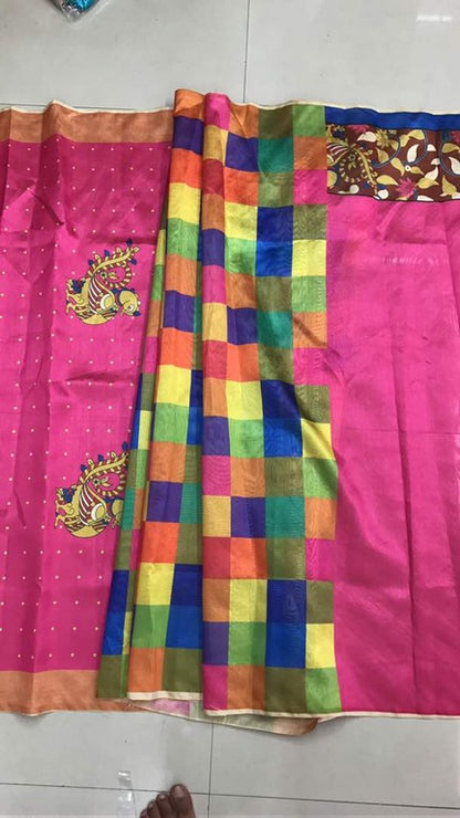 Beautiful Multicolor Printed Festival Saree