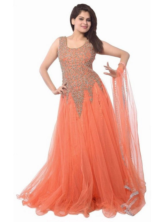 Beautiful orange gown